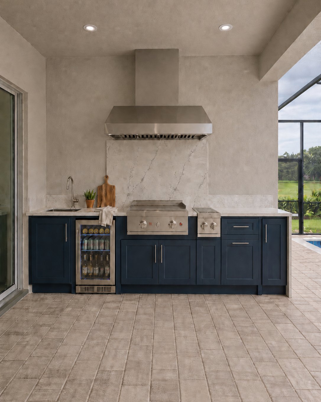 Brisa Signature outdoor kitchen — concept render